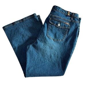 NWT Zana Di Jeans 22 Short Bootcut Dark Denim Plus Size Casual